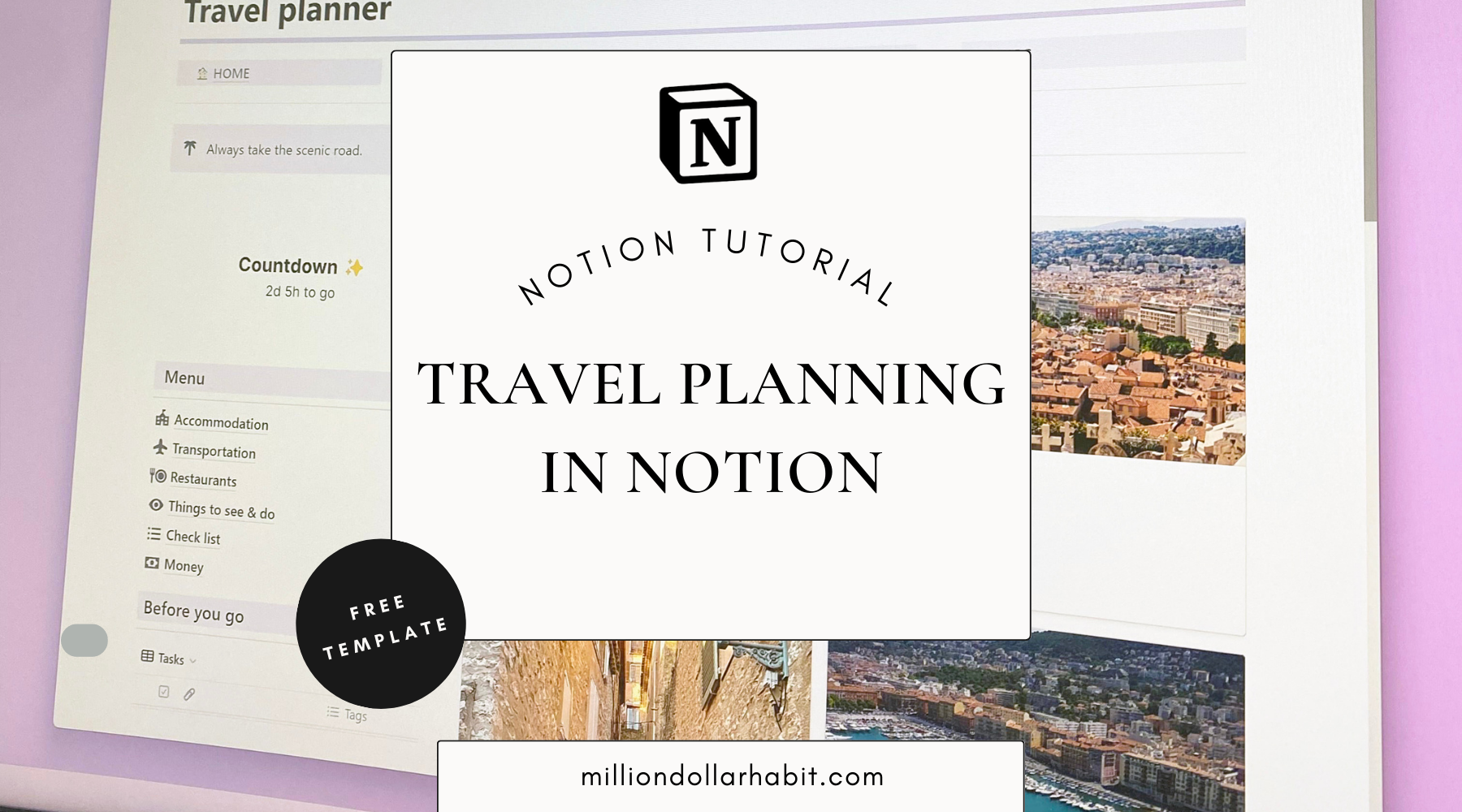 Notion Travel Planner How to plan your trip in Notion (FREE template
