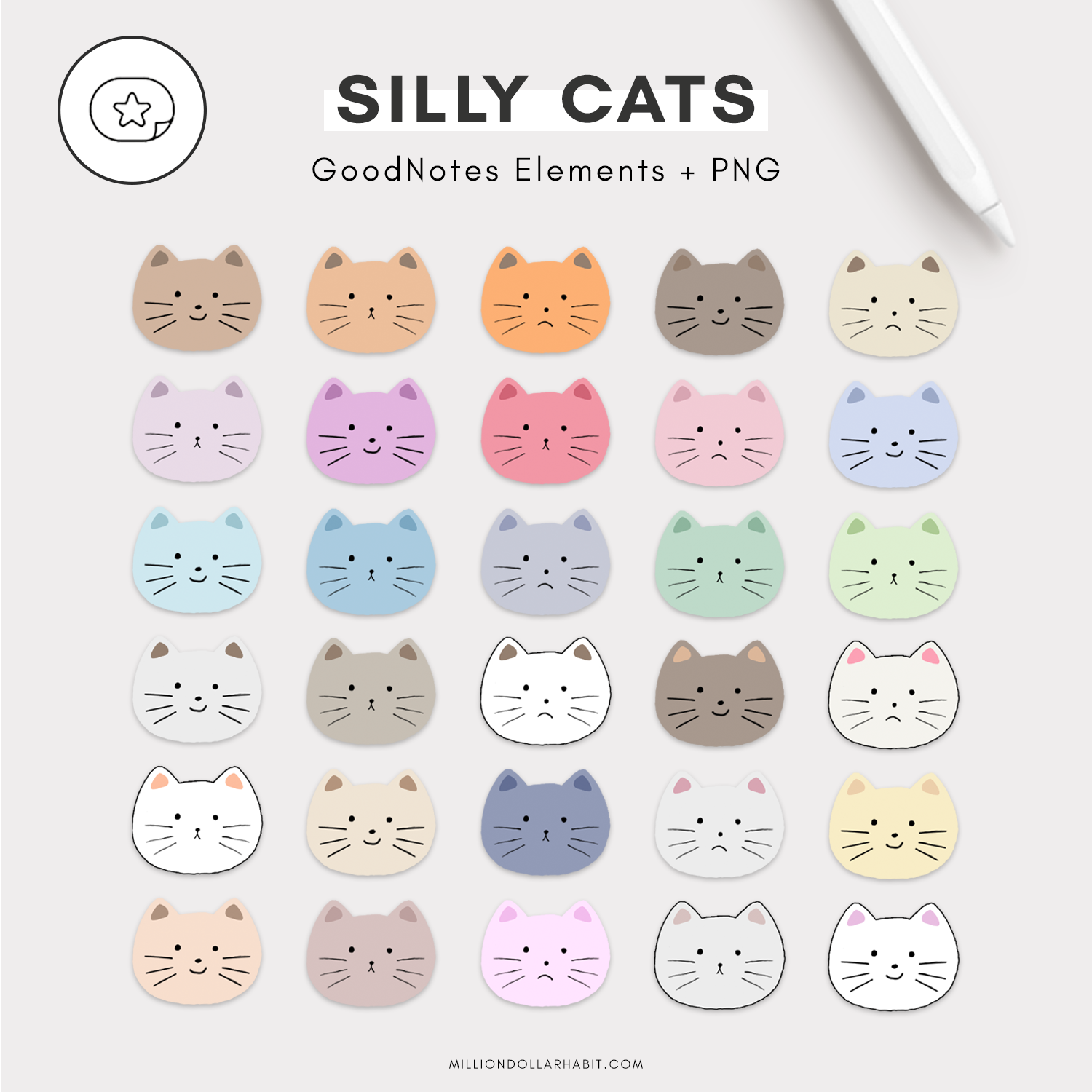 Cat Cube Kitten Sticker - Cat cube Kitten Silly cat - Discover