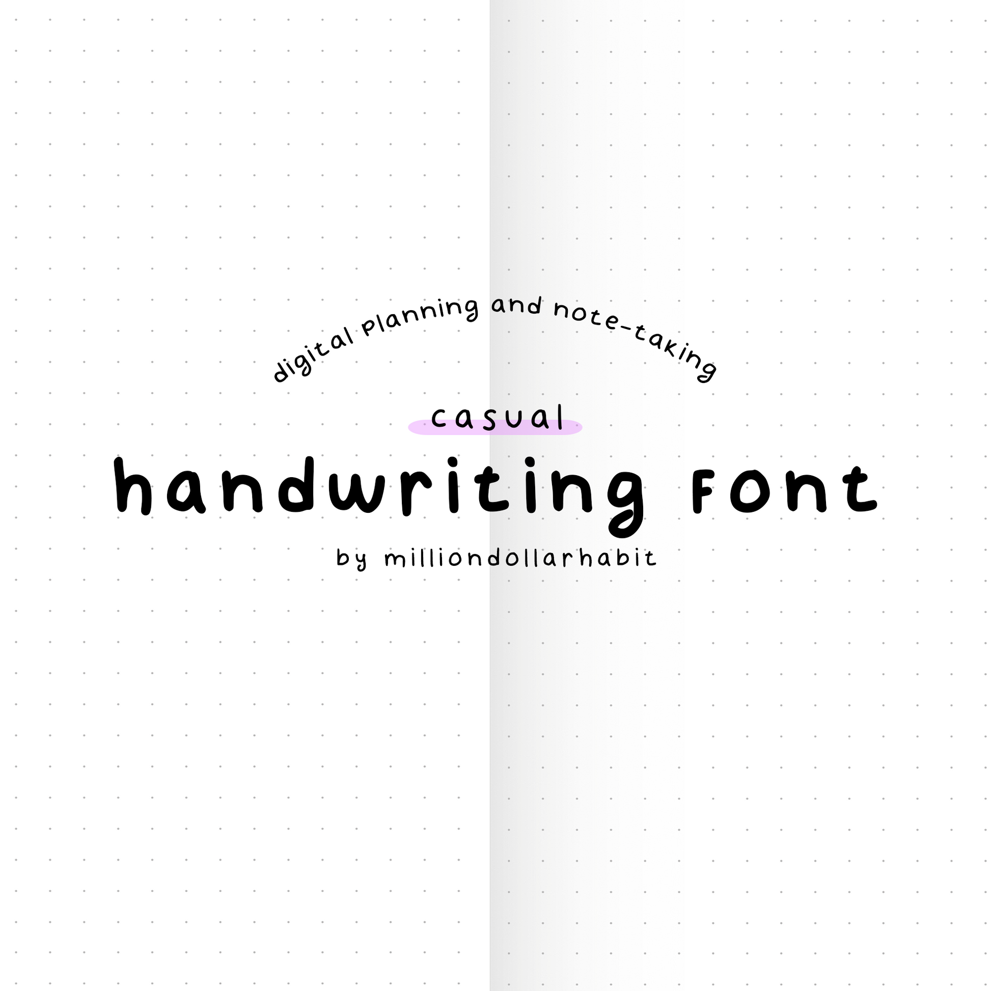 Casual - Handwriting Font - Million Dollar Habit - Font