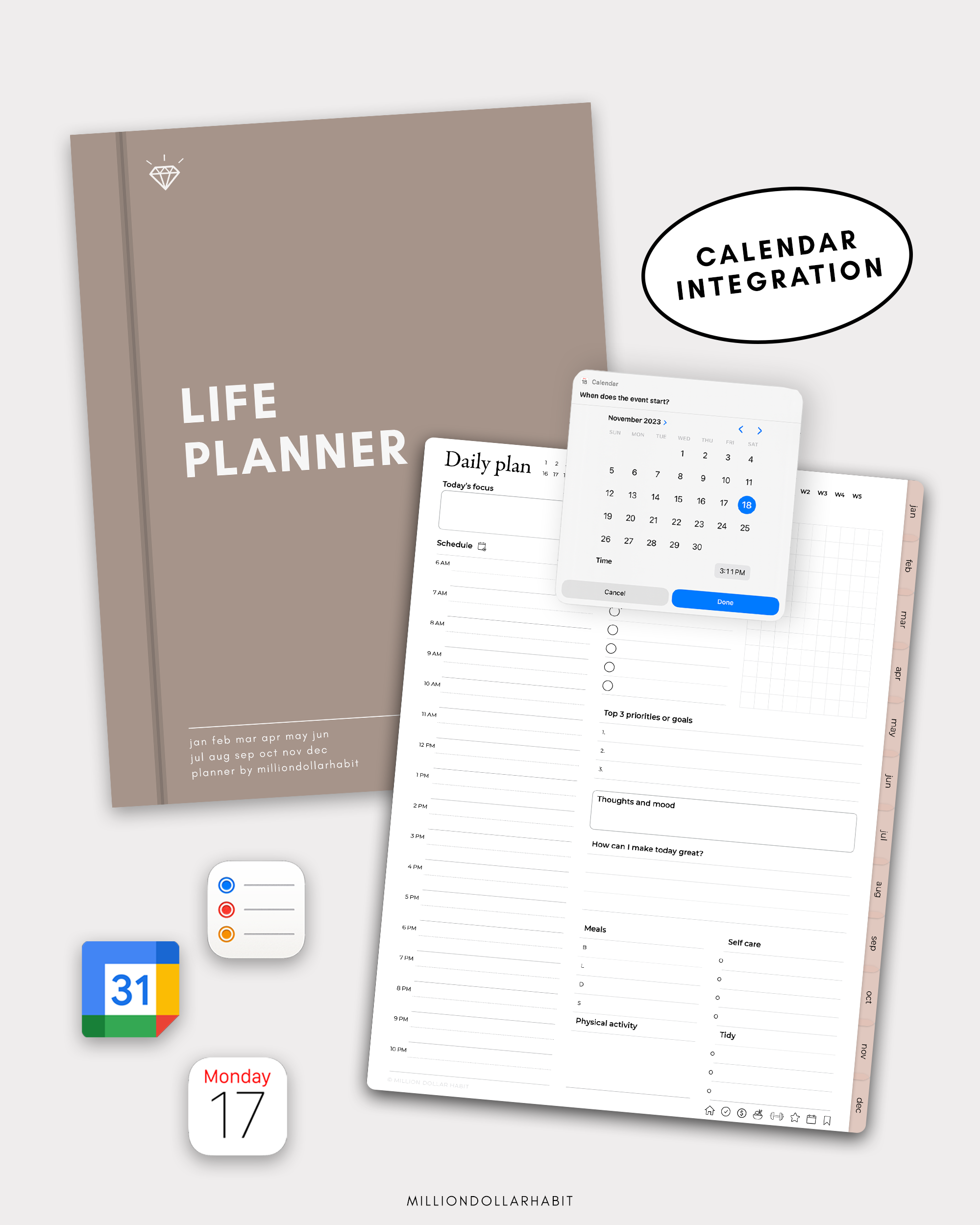 2024 Digital Life Planner - Million Dollar Habit - Digital Planner