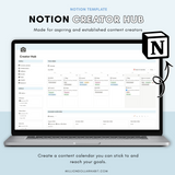 Content Creator Hub for Notion