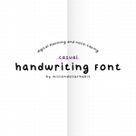 Casual - Handwriting Font - Million Dollar Habit - Font