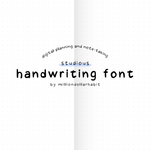 Studious - Handwriting Font - Million Dollar Habit - Font