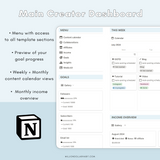 Content Creator Hub for Notion