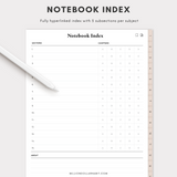 15 Subject Digital Notebook