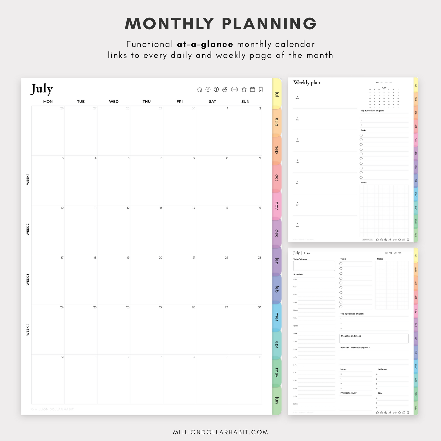 Premium Planner 23/24 - Million Dollar Habit - 2023 Digital Planner