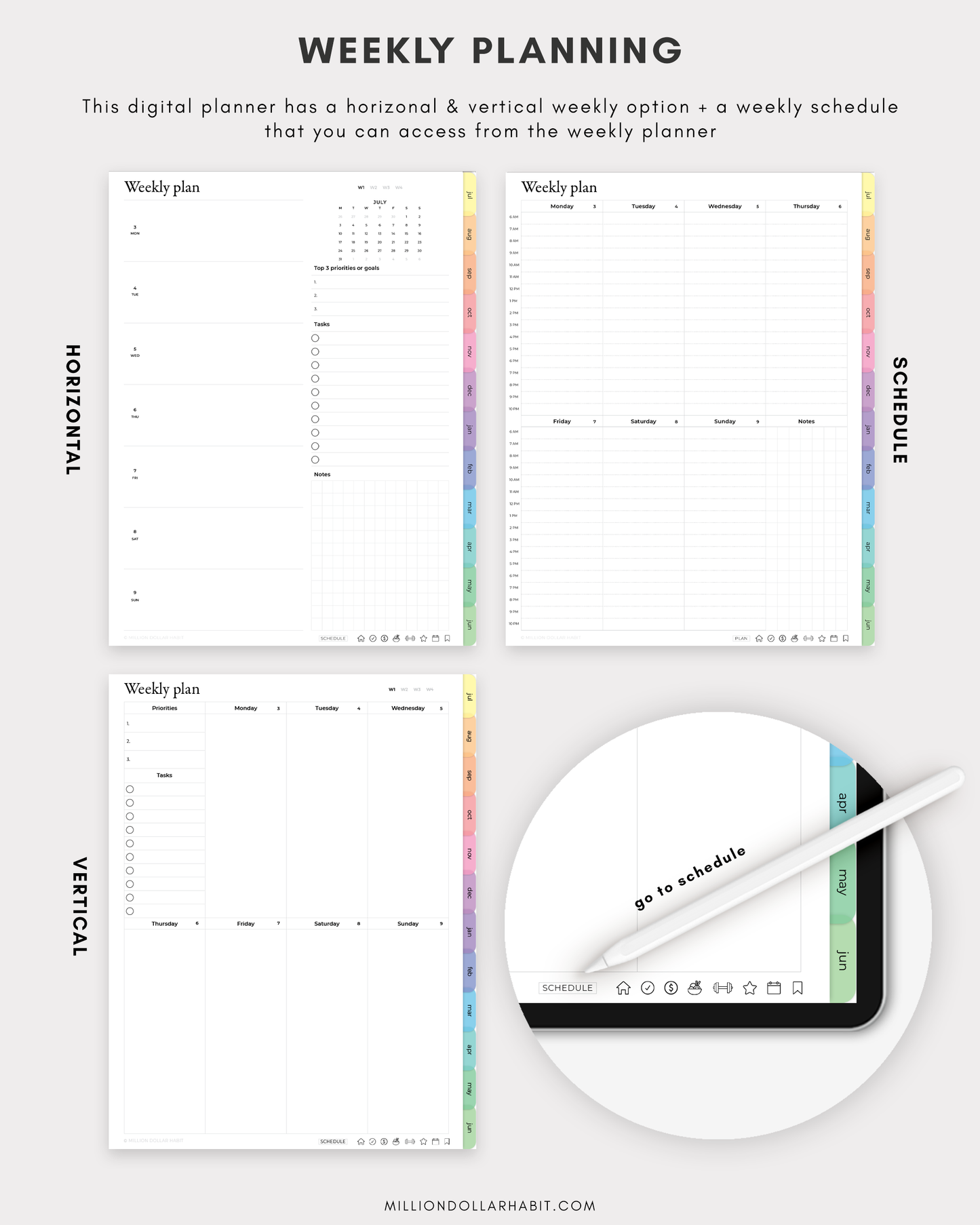 Premium Planner 23/24 - Million Dollar Habit - 2023 Digital Planner