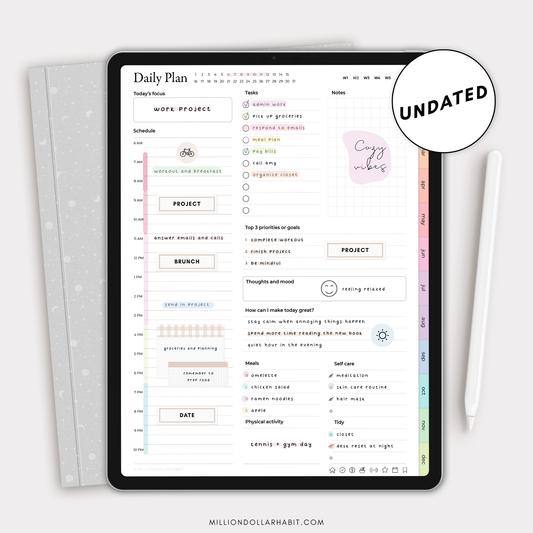 Premium Planner - Million Dollar Habit - 2023 Digital Planner