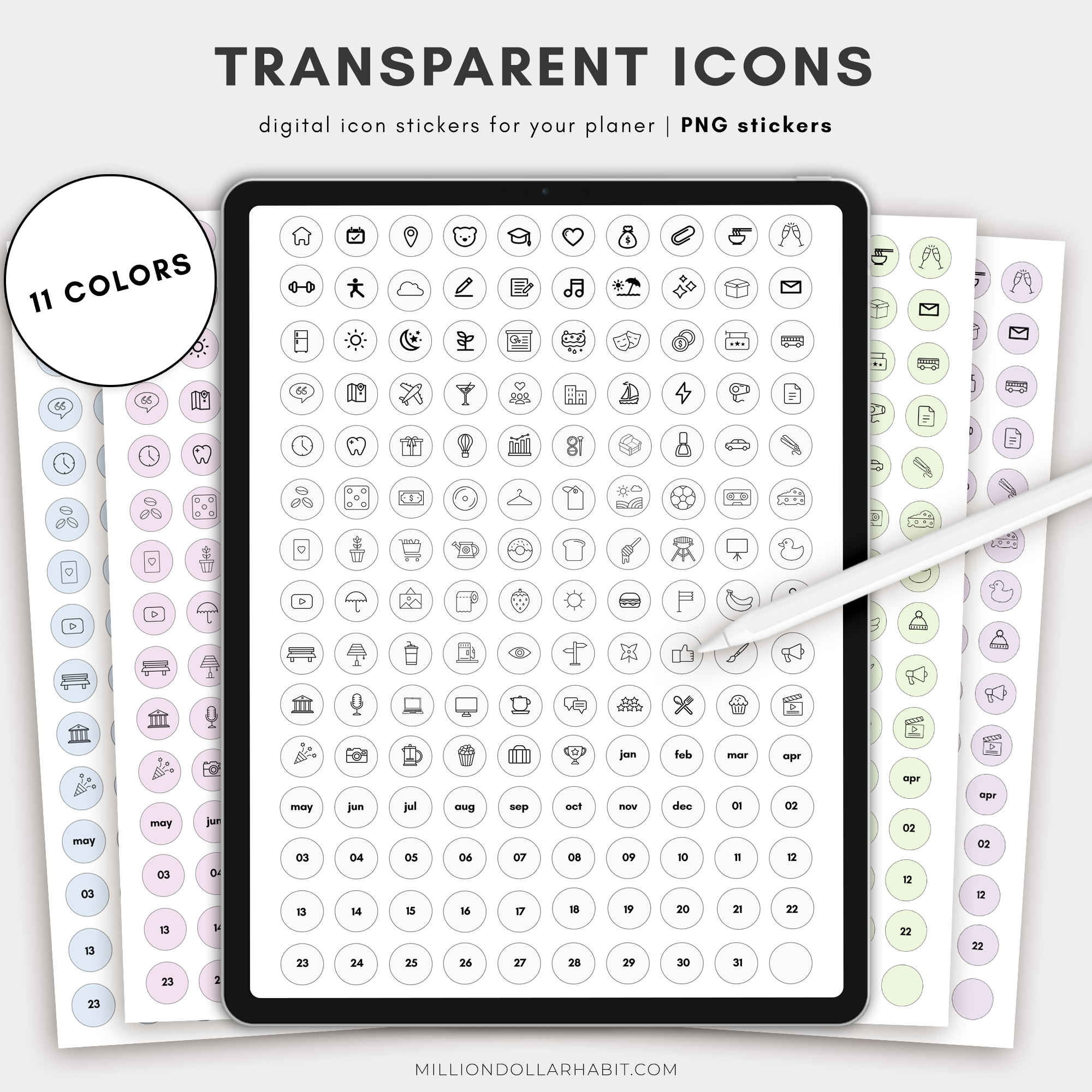 Transparent Icons - Million Dollar Habit - 