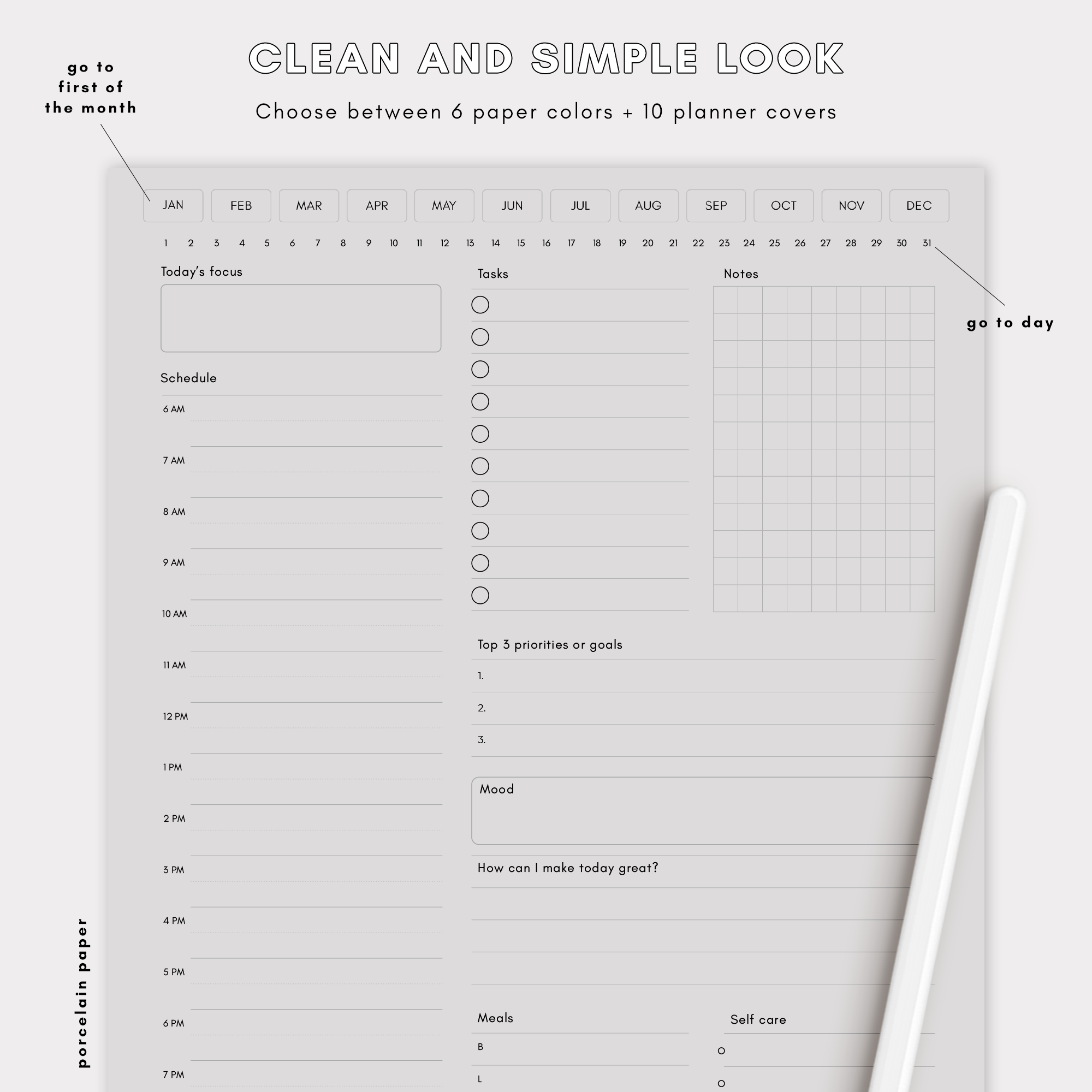 Daily Digital Planner - Million Dollar Habit - Digital Planner