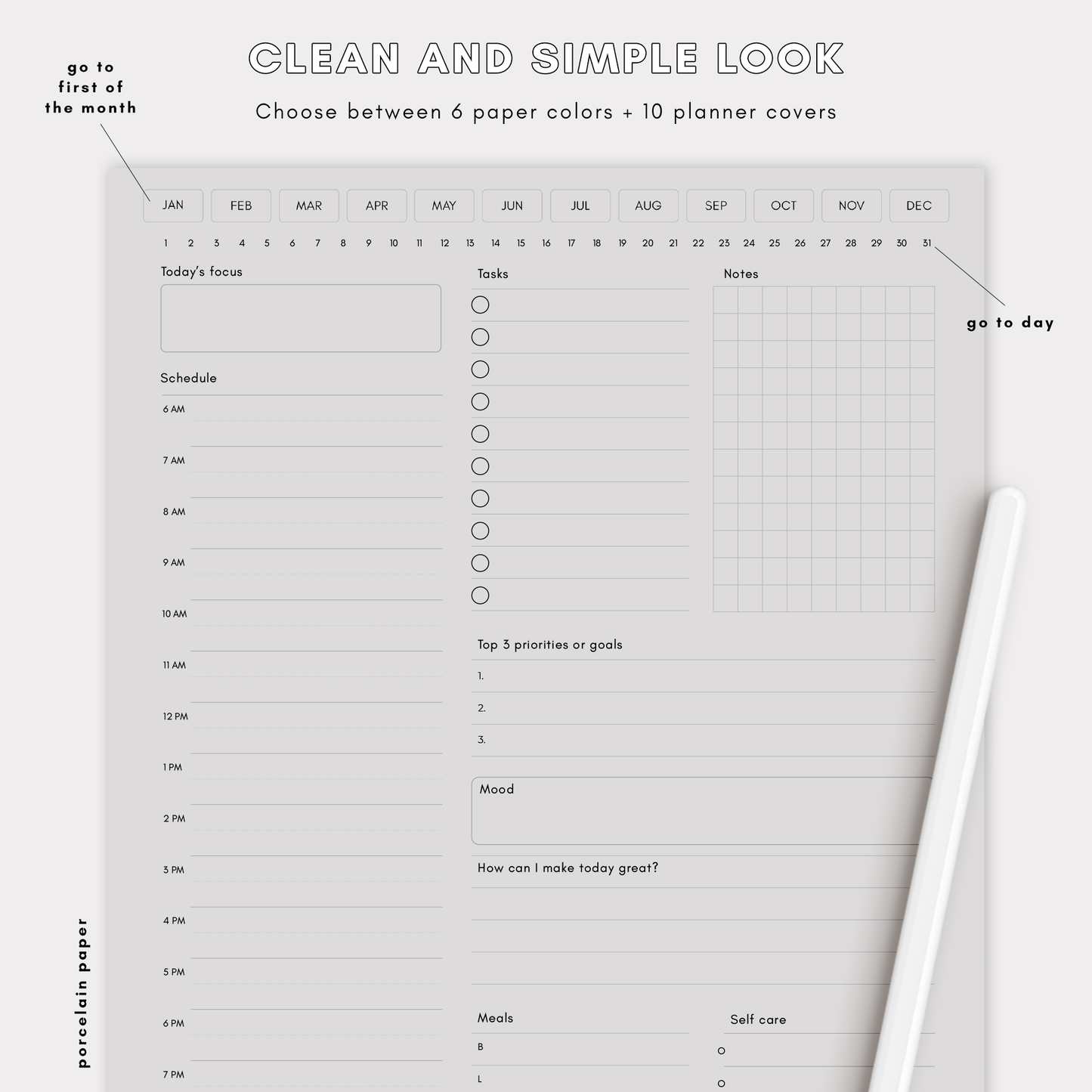 Daily Digital Planner - Million Dollar Habit - Digital Planner