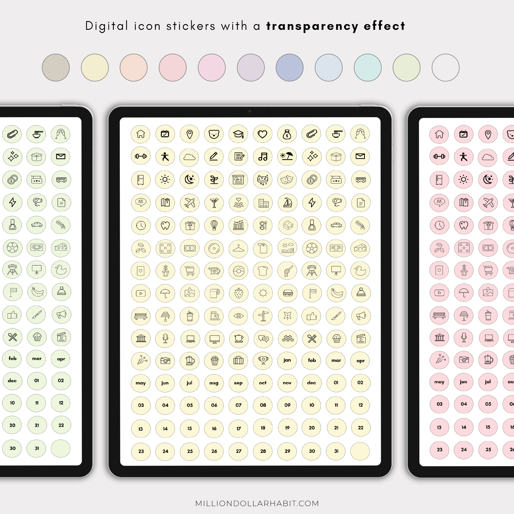 Transparent Icons - Million Dollar Habit - 