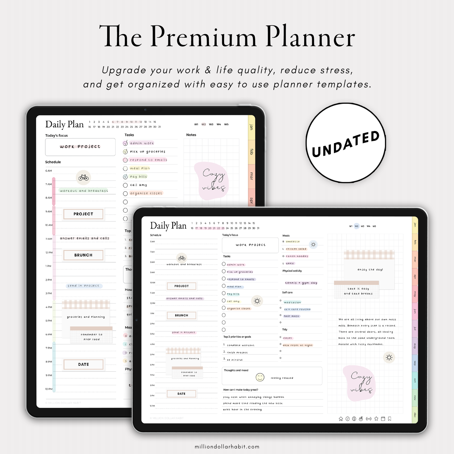 Premium Planner Bundle - Million Dollar Habit - Bundle
